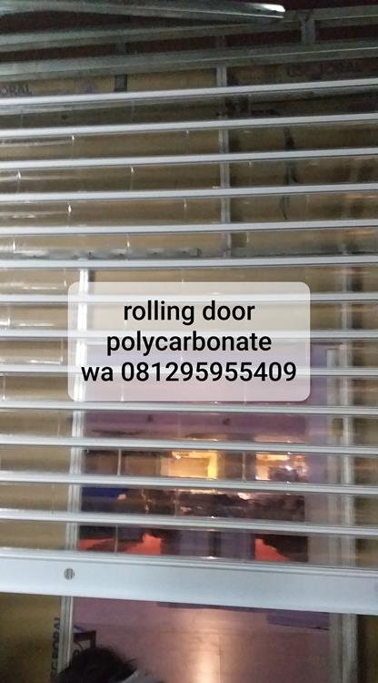 jual rolling door polycarbonate